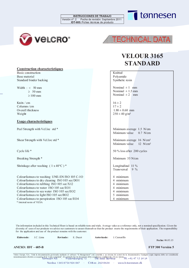 

Velour standard

